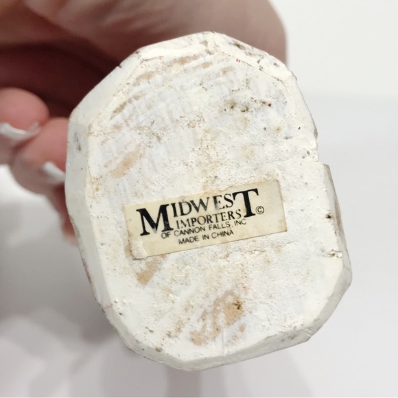 Vintage Midwest Hand Carved Wooden Classic Dutch Santa Claus Christmas Decor 8in - Picture 2 of 14